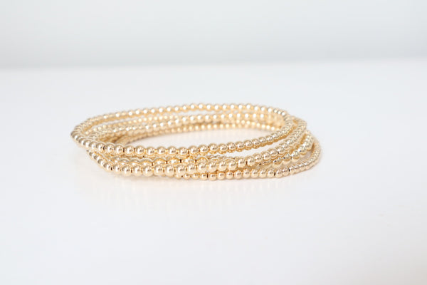 Dainty Classic’s 14k Gold Filled Bead Bracelets