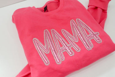 Embroidered Mama Sweatshirt, Embroidered Custom Sweatshirt, Custom Embroidered Sweatshirt, Mothers Day