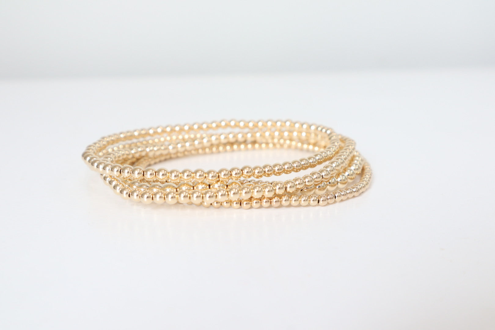 14k Gold Filled Bead Bracelets